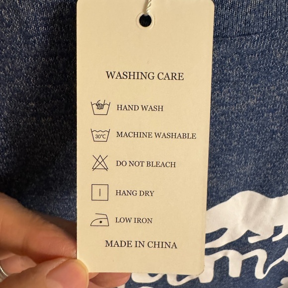 NWT 16W blue long sleeved Mama Bear pullover by Dolnine Plus Sized Collection - Picture 6 of 12